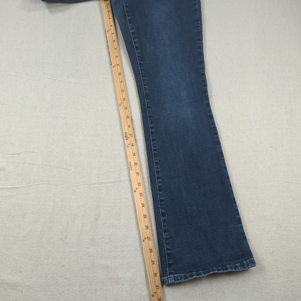 Pistola Jeans Womens 14W Blue High Rise Straight Dark Wash Stretch - Picture 4 of 15